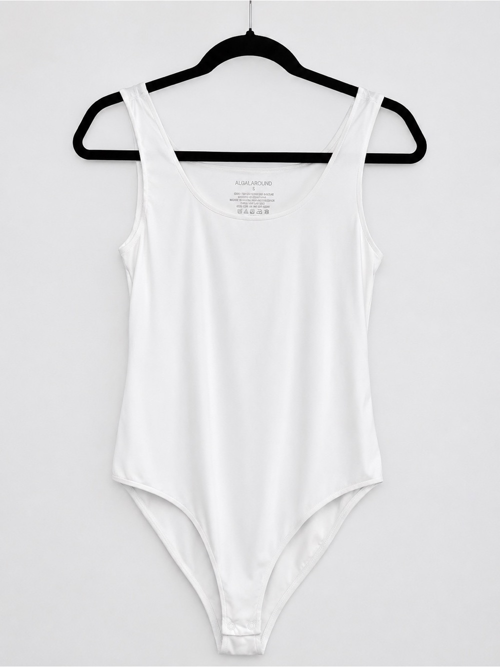 White Scoop Neck Tank Bodysuit